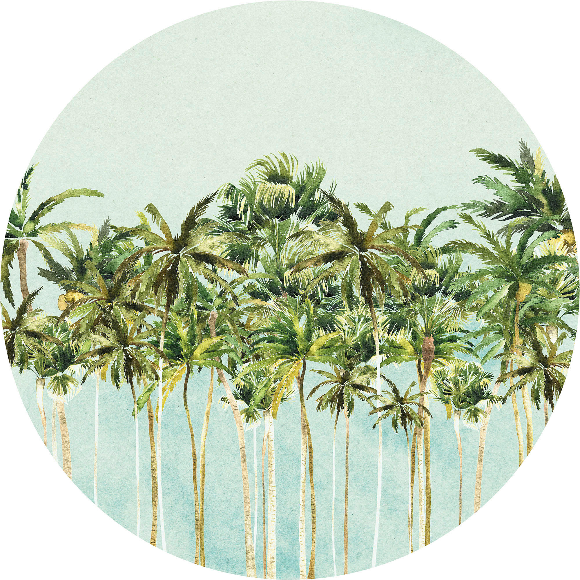 Komar Fototapete Coconut Trees D: ca. 125 cm Coconut Trees - (125,00cm) - Komar