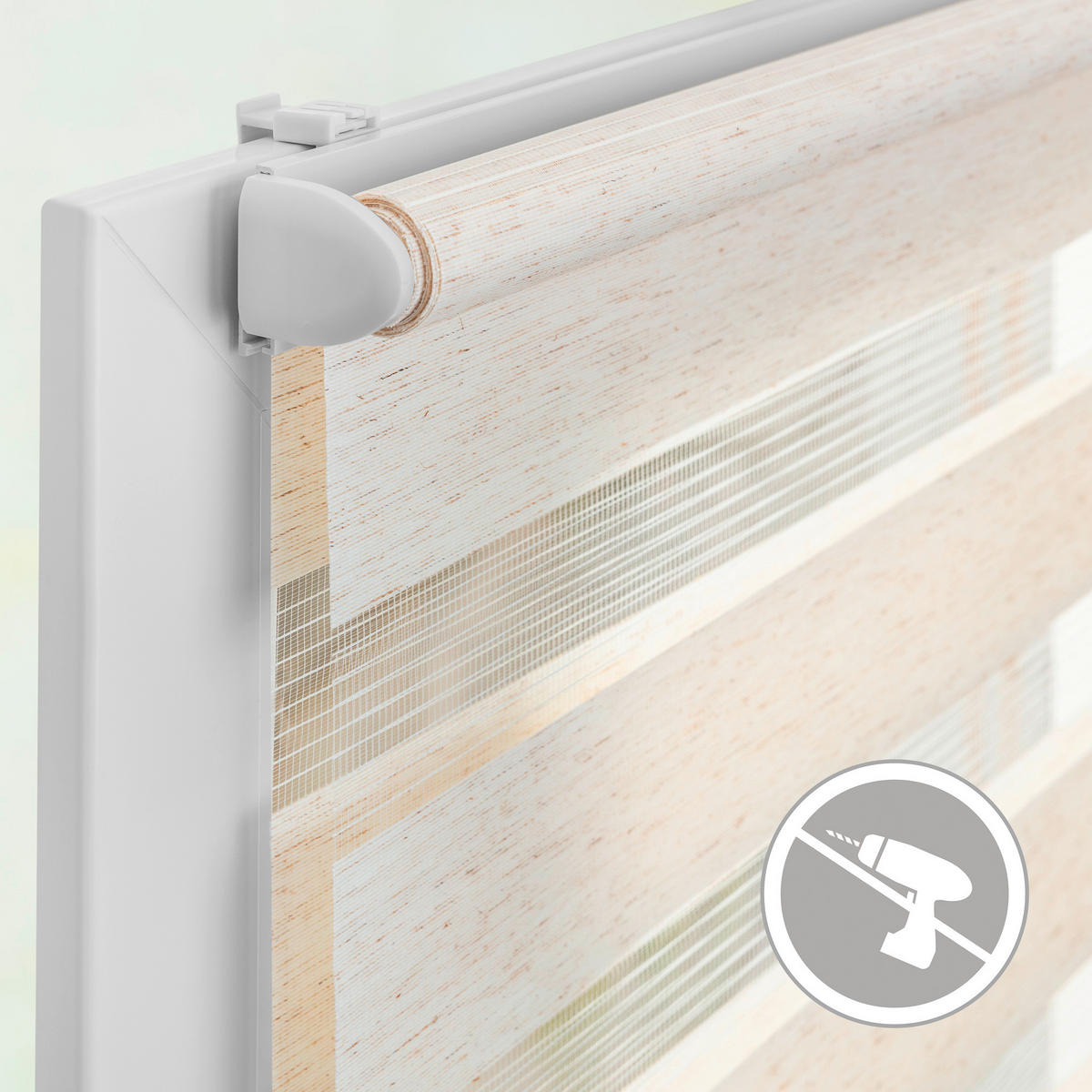 Doppelrollo Duo natur B/L: ca. 45x150 cm Duo - natur (45,00/150,00cm) - LICHTBLICK