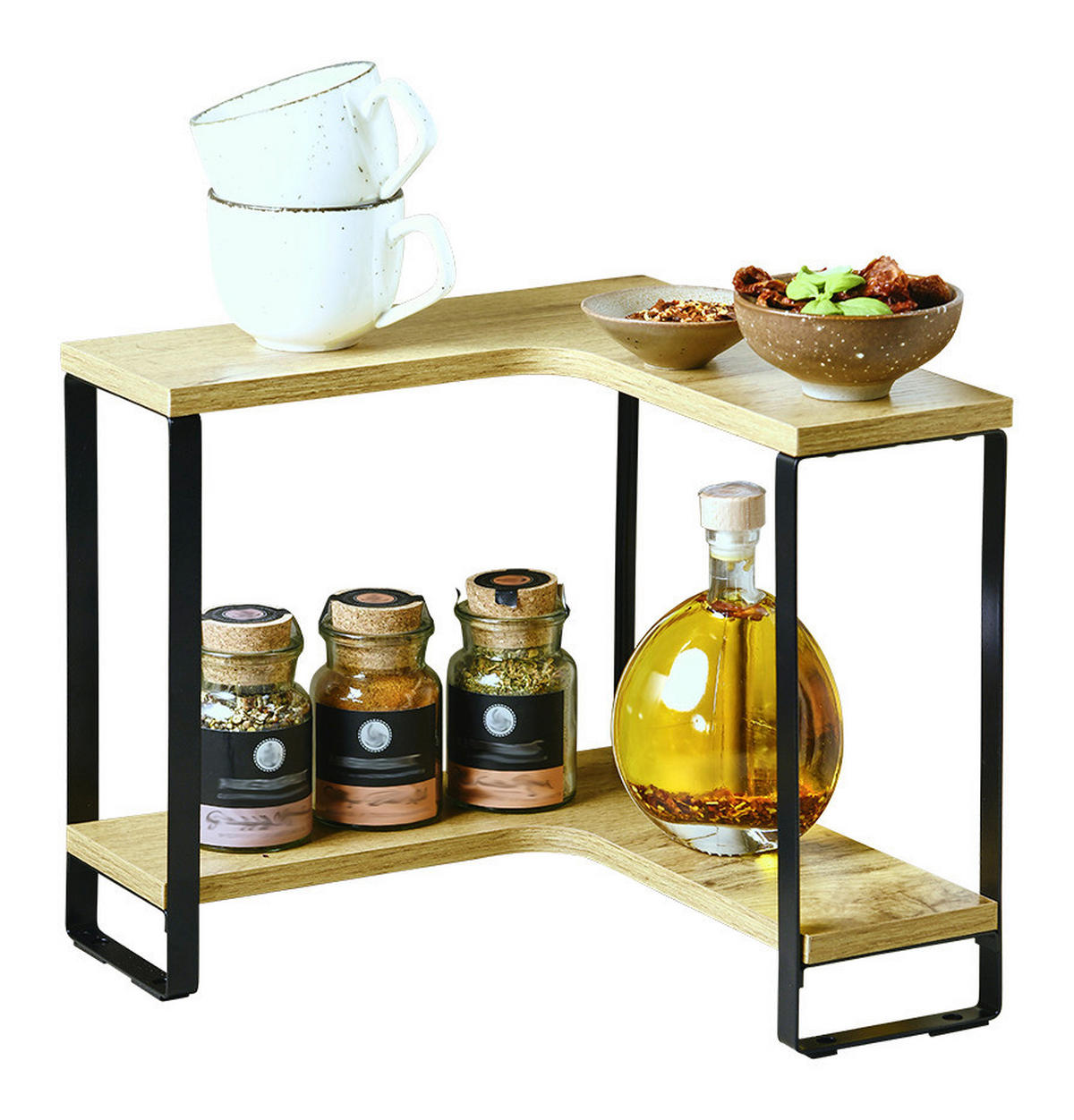 Kesper Küchenregal natur MDF B/H/L: ca. 30x28x30 cm Küchen-Eckregal - natur (30,00/30,00/28,00cm) - Kesper