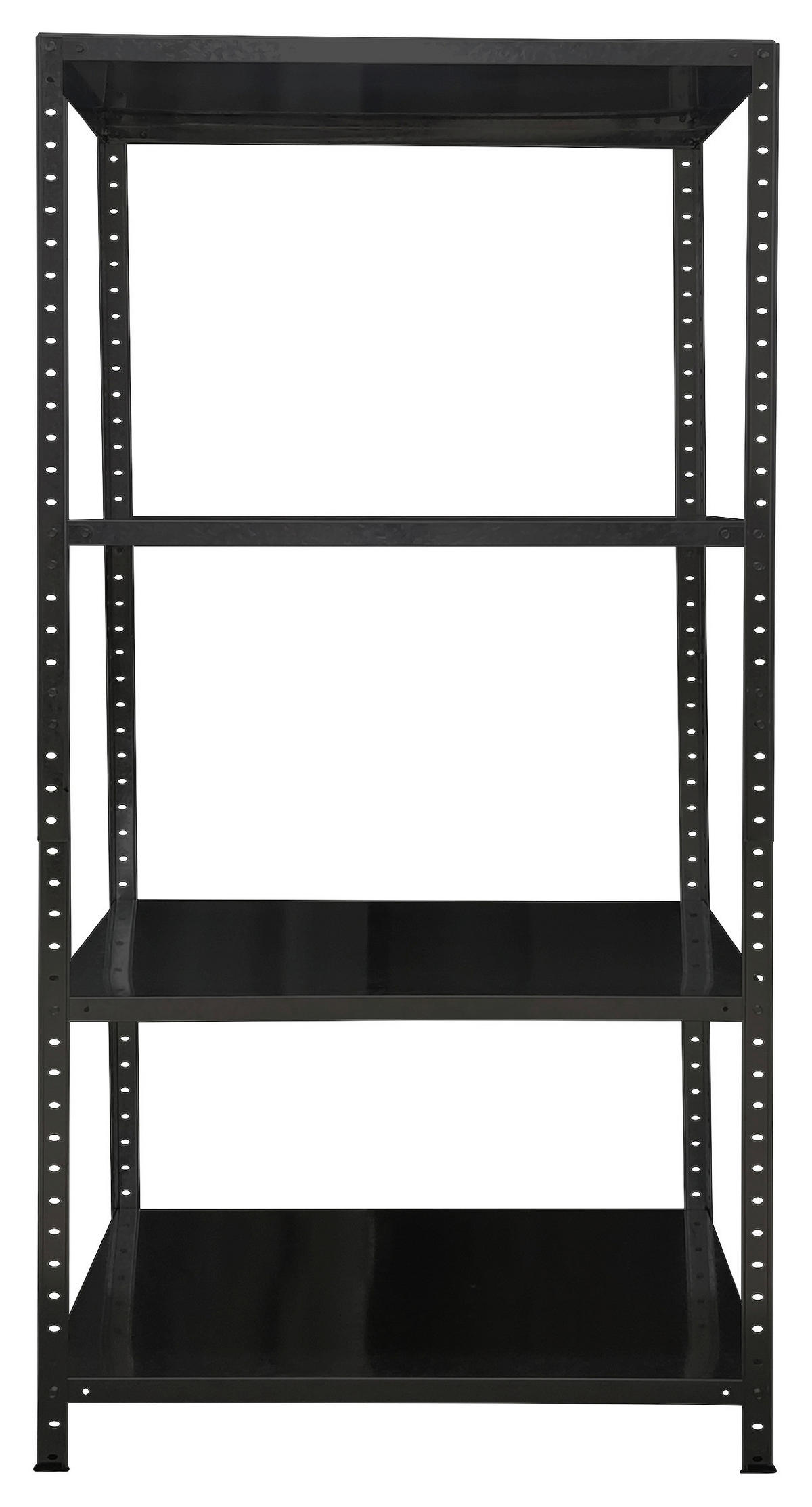 Schraubregal schwarz B/H/T: ca. 90x180x60 cm Schraubregal 180x90x60cm S - schwarz (90,00/180,00/60,00cm)