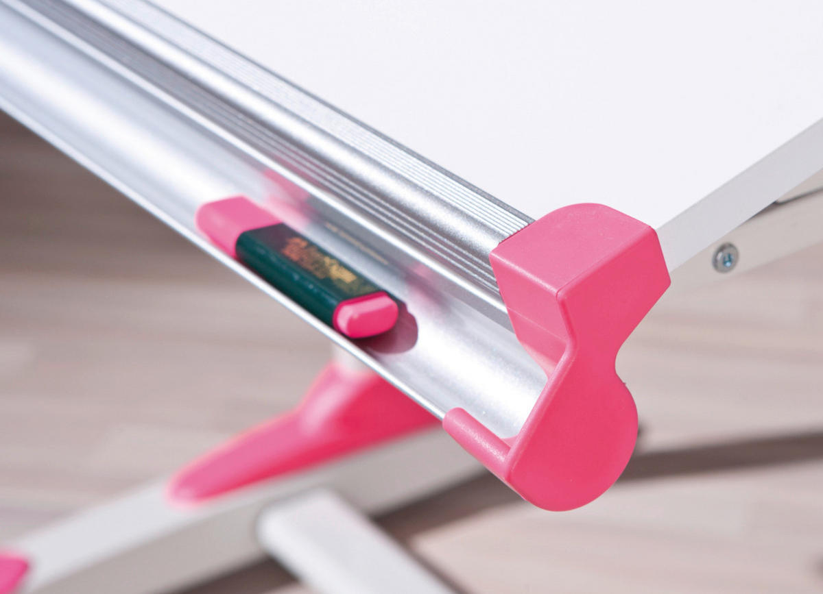 Schreibtisch 2Colorido weiß pink grün B/H/L: ca. 70,5x69,5x101 cm 2Colorido - pink/weiß (101,00/70,50/69,50cm) - Inter Link