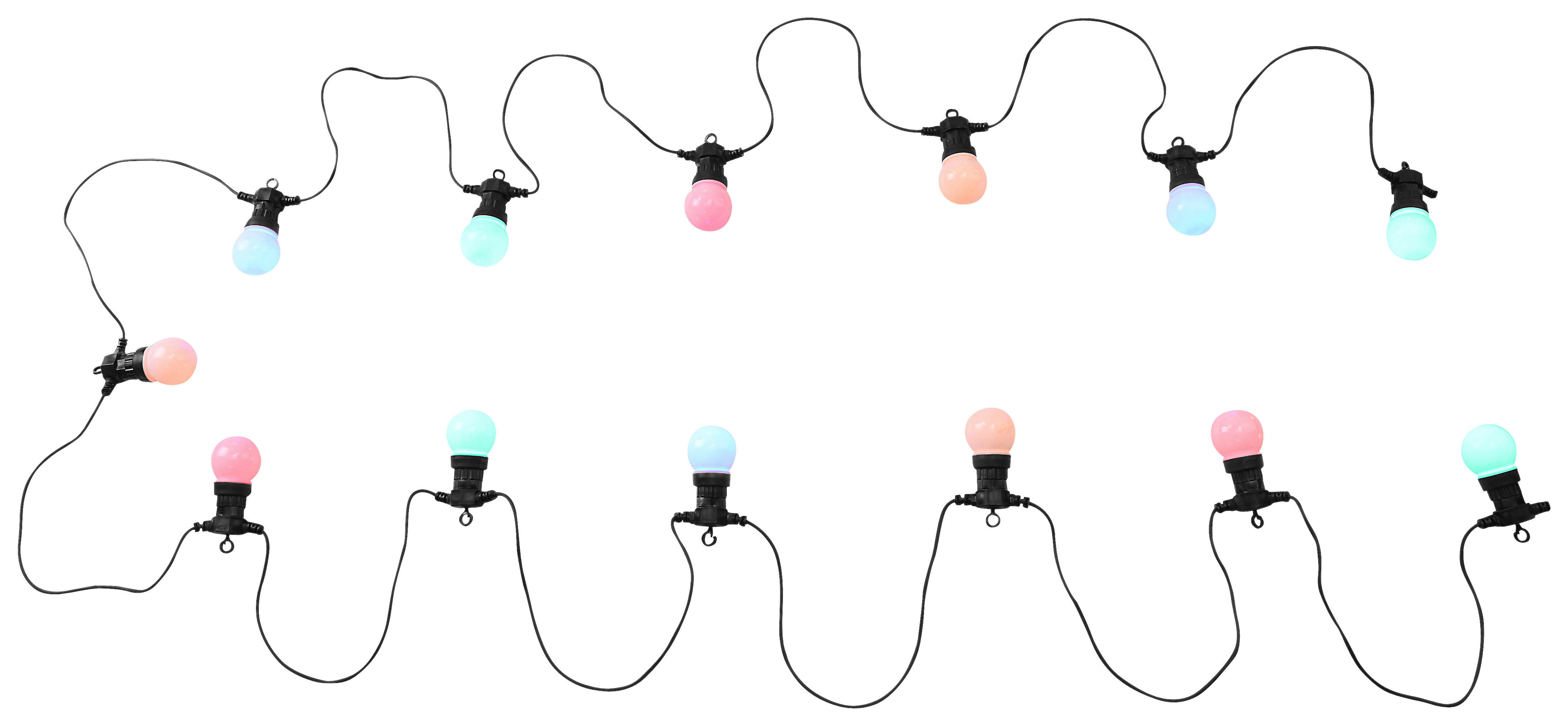 GLOBO LED-Lichterkette NIRVANA schwarz B/H/T: ca. 5x11,3x1250 cm NIRVANA - schwarz (5,00/11,30/1250,00cm) - GLOBO