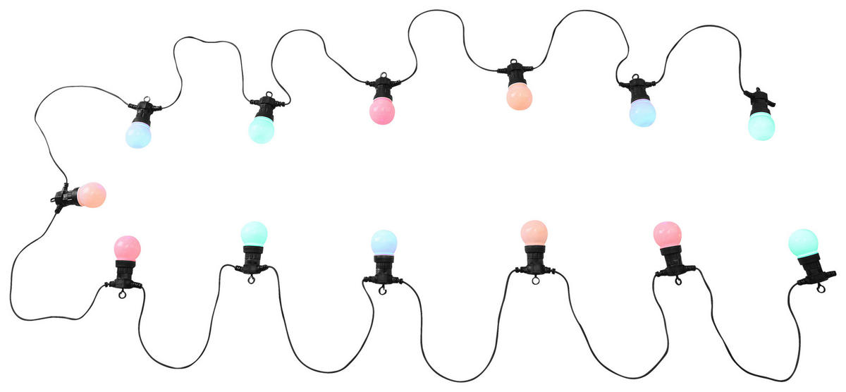 GLOBO LED-Lichterkette NIRVANA schwarz B/H/T: ca. 5x11,3x1250 cm NIRVANA - schwarz (5,00/11,30/1250,00cm) - GLOBO