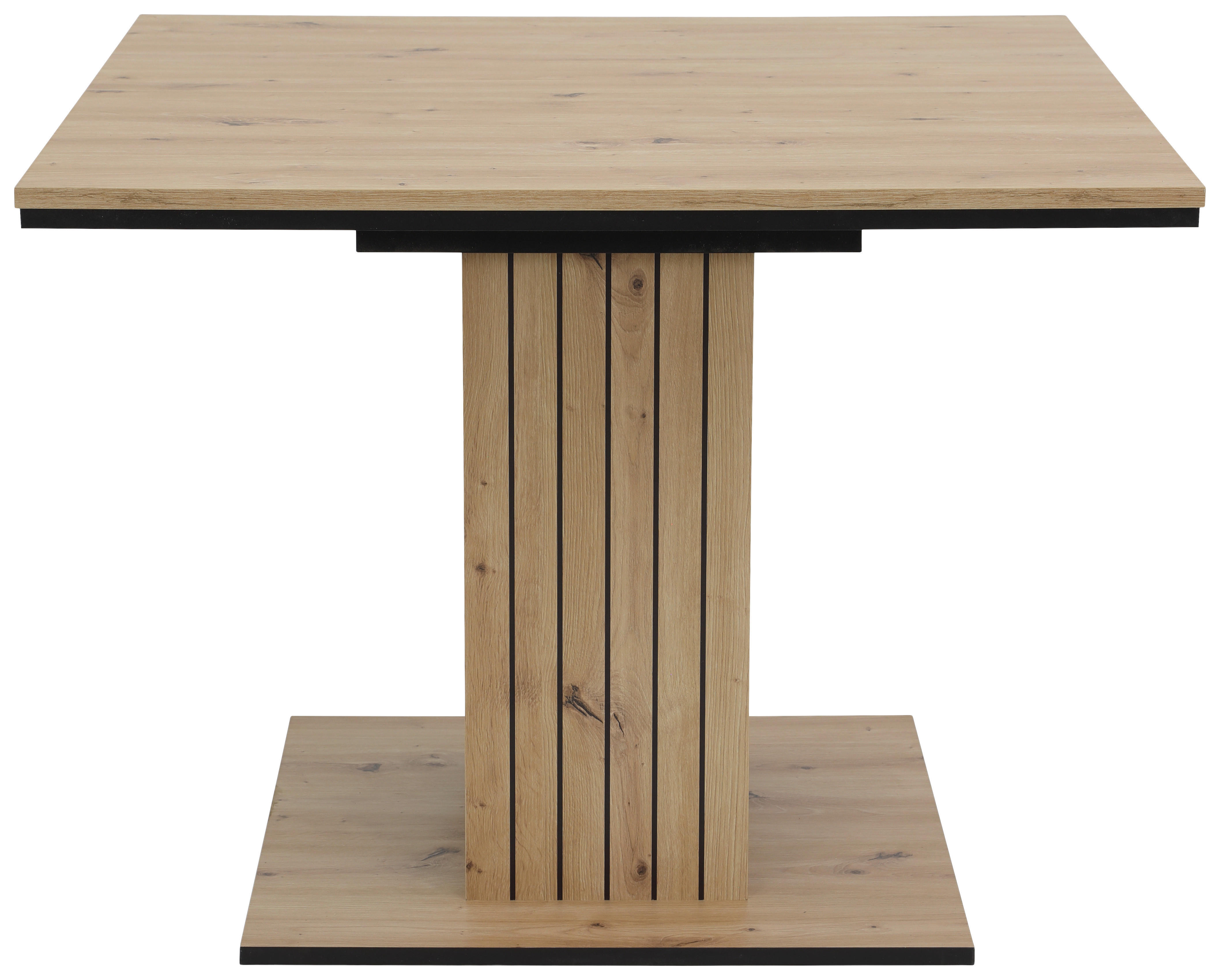 Esstisch Raul Eiche schwarz B/H/T: ca. 140x76x100 cm Raul - Eiche/schwarz (140,00/76,00/100,00cm) - Hela