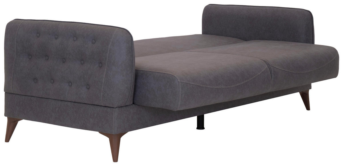 Sofa 3-2-1 Mislina blaugrau Microfaser Mislina - braun/blaugrau