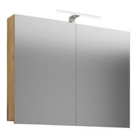 Spiegelschrank Badinos Eiche Honig Nachbildung B/H/T: ca. 60x42x12 cm Badinos - Eiche (60,00/42,00/12,00cm) - VCM Möbel