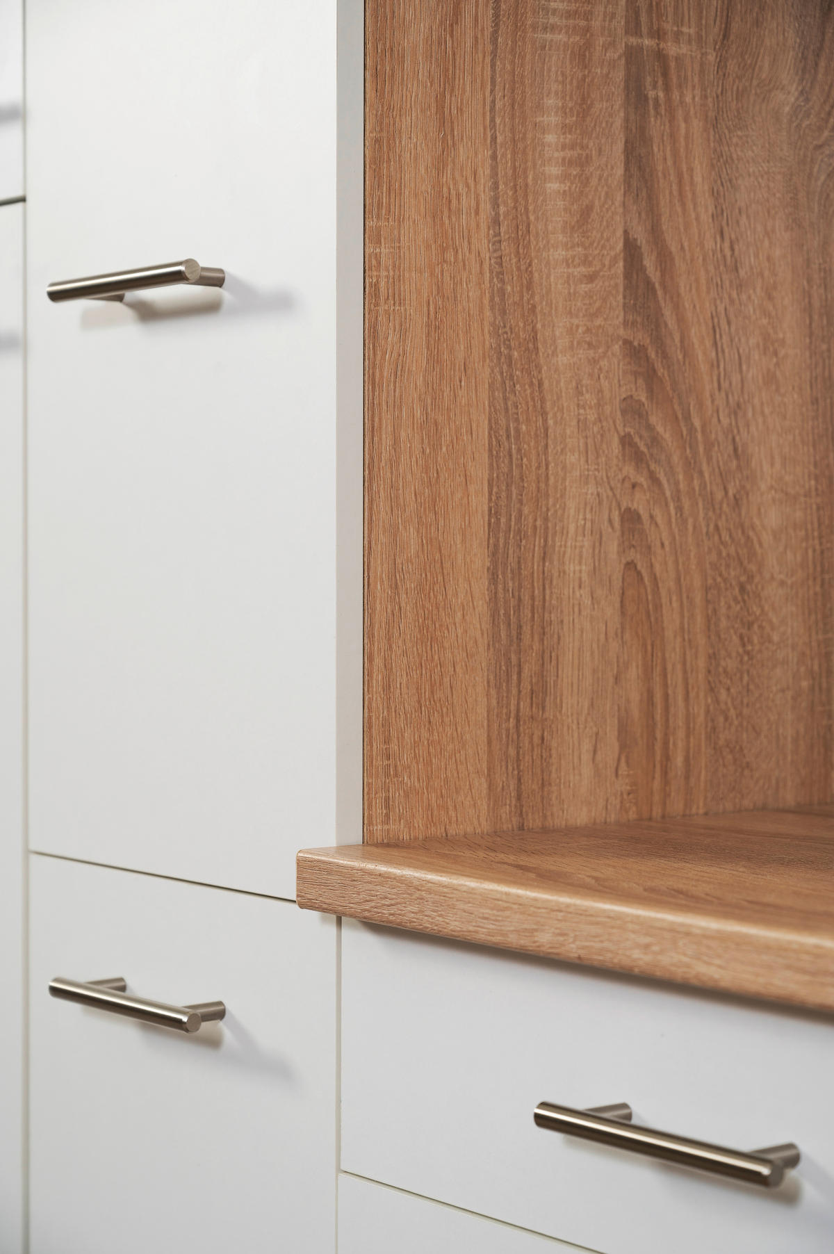 Respekta Küchenblock Economy weiß matt B/H/T: ca. 310x200x60 cm Economy - Eiche/weiß (310,00/200,00/60,00cm) - Respekta