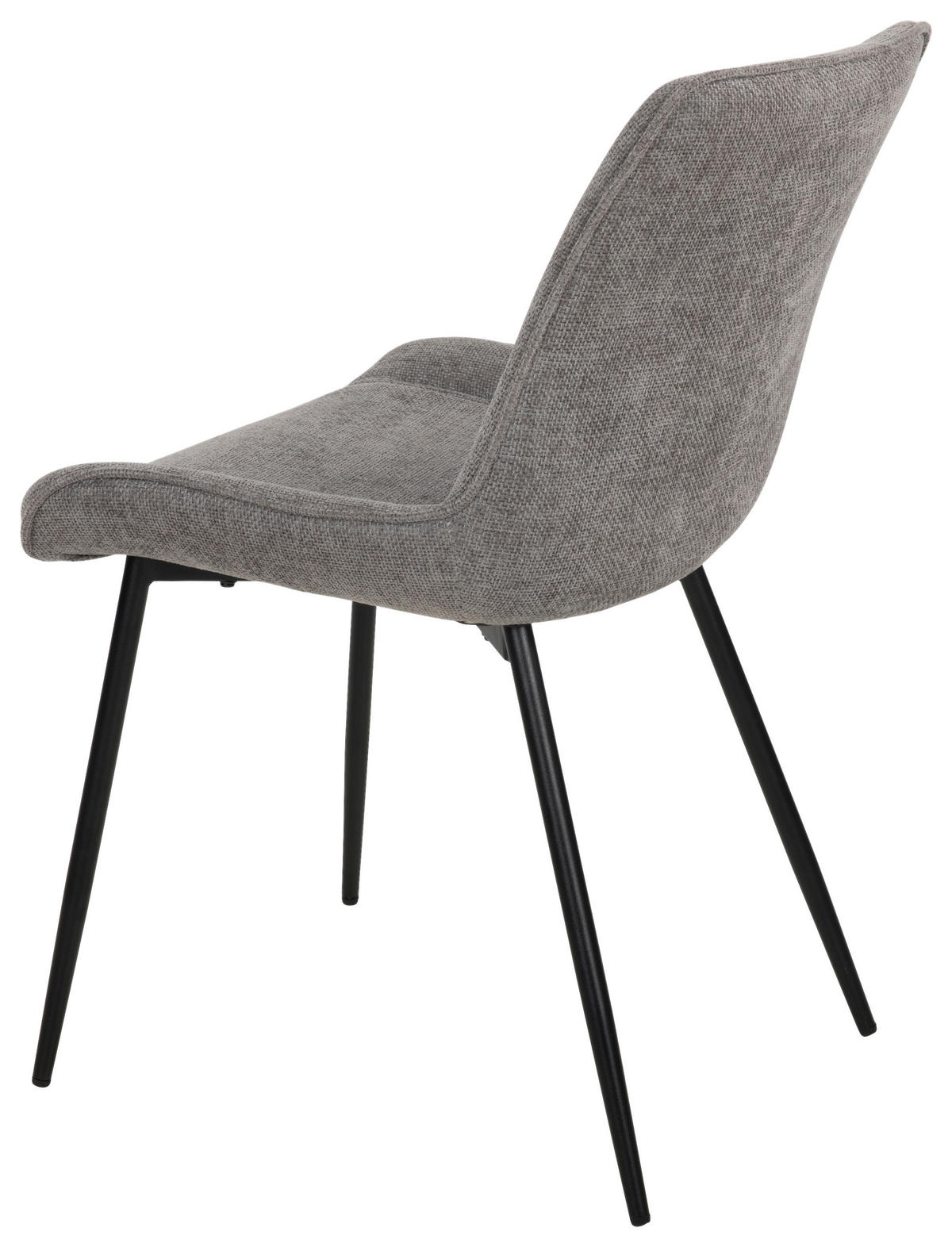 Stuhl Alisha grau Webstoff B/H/T: ca. 54x83x63 cm Alisha - schwarz/grau (54,00/83,00/63,00cm)
