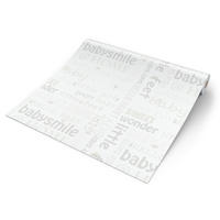Vliestapete Schrift beige lindgrün B/L: ca. 53x1005 cm Vliestapete_35847-2 - beige/lindgrün (53,00/1005,00cm)