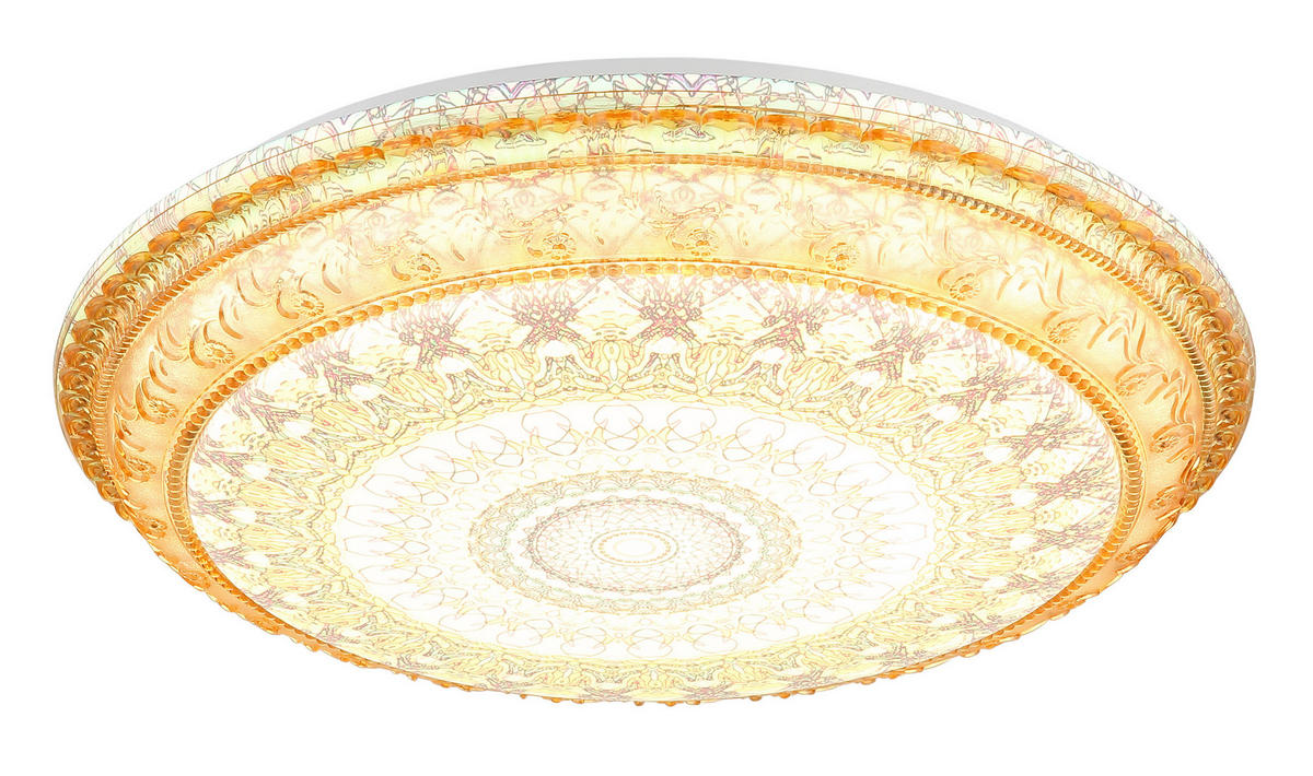 LED-Deckenleuchte braun Metall Kunststoff H/D: ca. 8,5x39 cm LED-Deckenleuchte_Lazaro - braun (39,00/8,50cm)