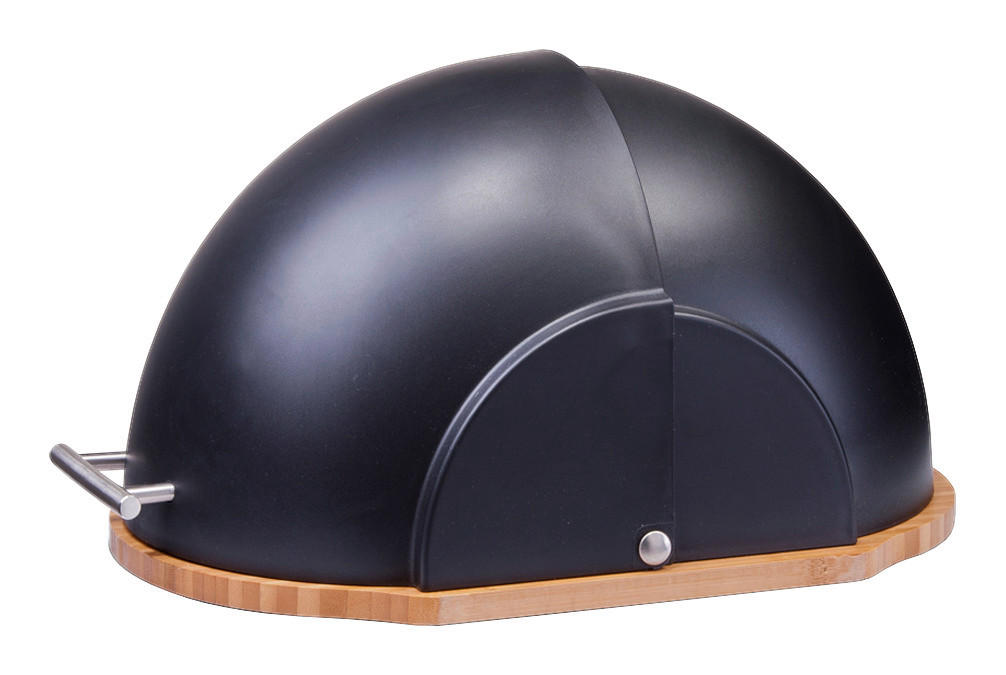Zeller Brotkasten schwarz Kunststoff B/H/L: ca. 26x20,5x37 cm Brotkasten - natur/schwarz (37,00/26,00/20,50cm) - Zeller