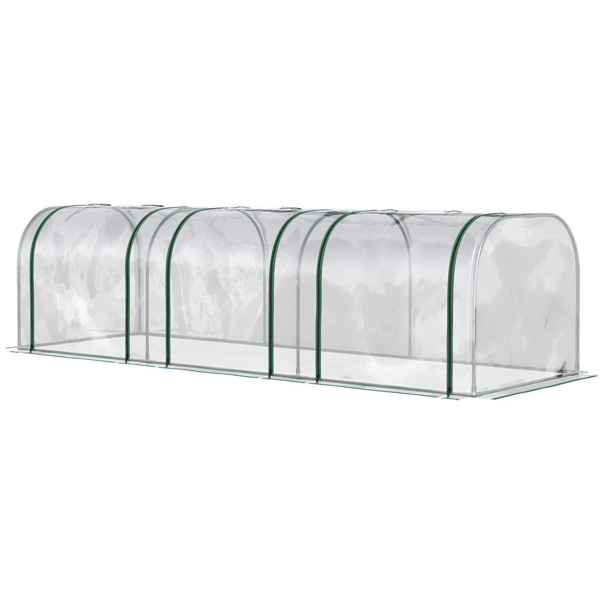 Outsunny Gewächshaus B/H/L: ca. 100x80x295 cm Gewächshaus - transparent (295,00/100,00/80,00cm) - Outsunny
