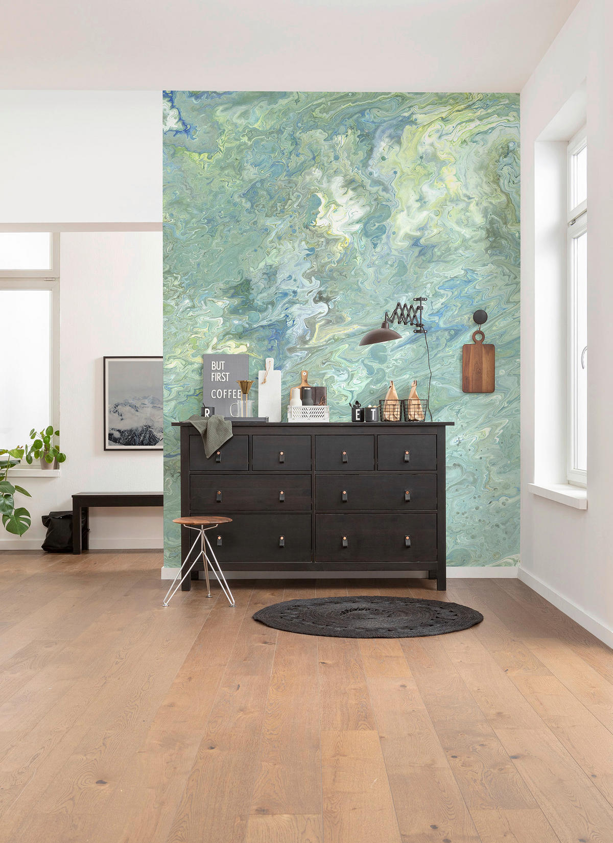 Komar Fototapete Flow Reflection B/L: ca. 200x250 cm Flow Reflection - (200,00/250,00cm) - Komar