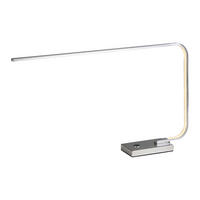 Näve Leuchten LED-Tischleuchte Chrom Metall B/H/T: ca. 60x32x10 cm FAUCIUM - Chrom (60,00/32,00/10,00cm) - Näve Leuchten