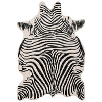 Kayoom Kurzflorteppich Philippines - Manila Zebra schwarz B/L: ca. 150x200 cm Philippines - Manila Zebra - schwarz (150,00/200,00cm) - Kayoom