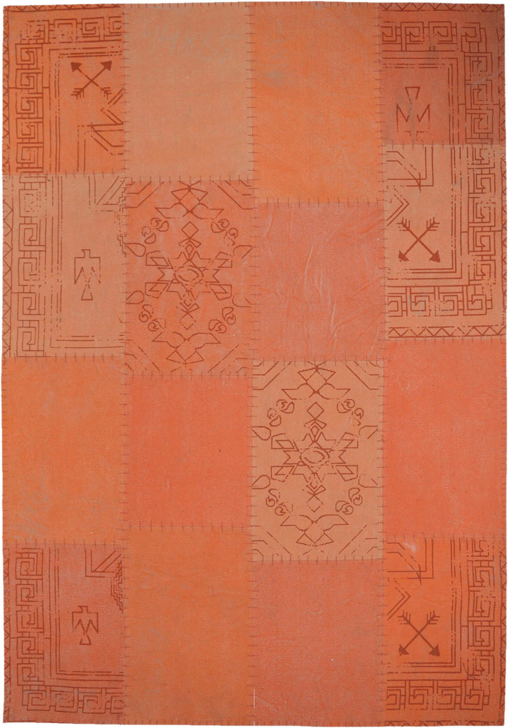 Kayoom Kurzflorteppich Lyrical 210 orange B/L: ca. 120x170 cm Lyrical 210 - orange/mehrfarbig (120,00/170,00cm) - Kayoom