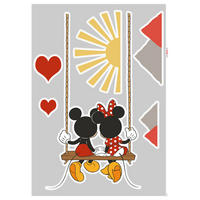 Komar Wandtattoo Mickey Swing  Mickey Swing B/L: ca. 50x70 cm Mickey Swing - (50,00/70,00cm) - Komar