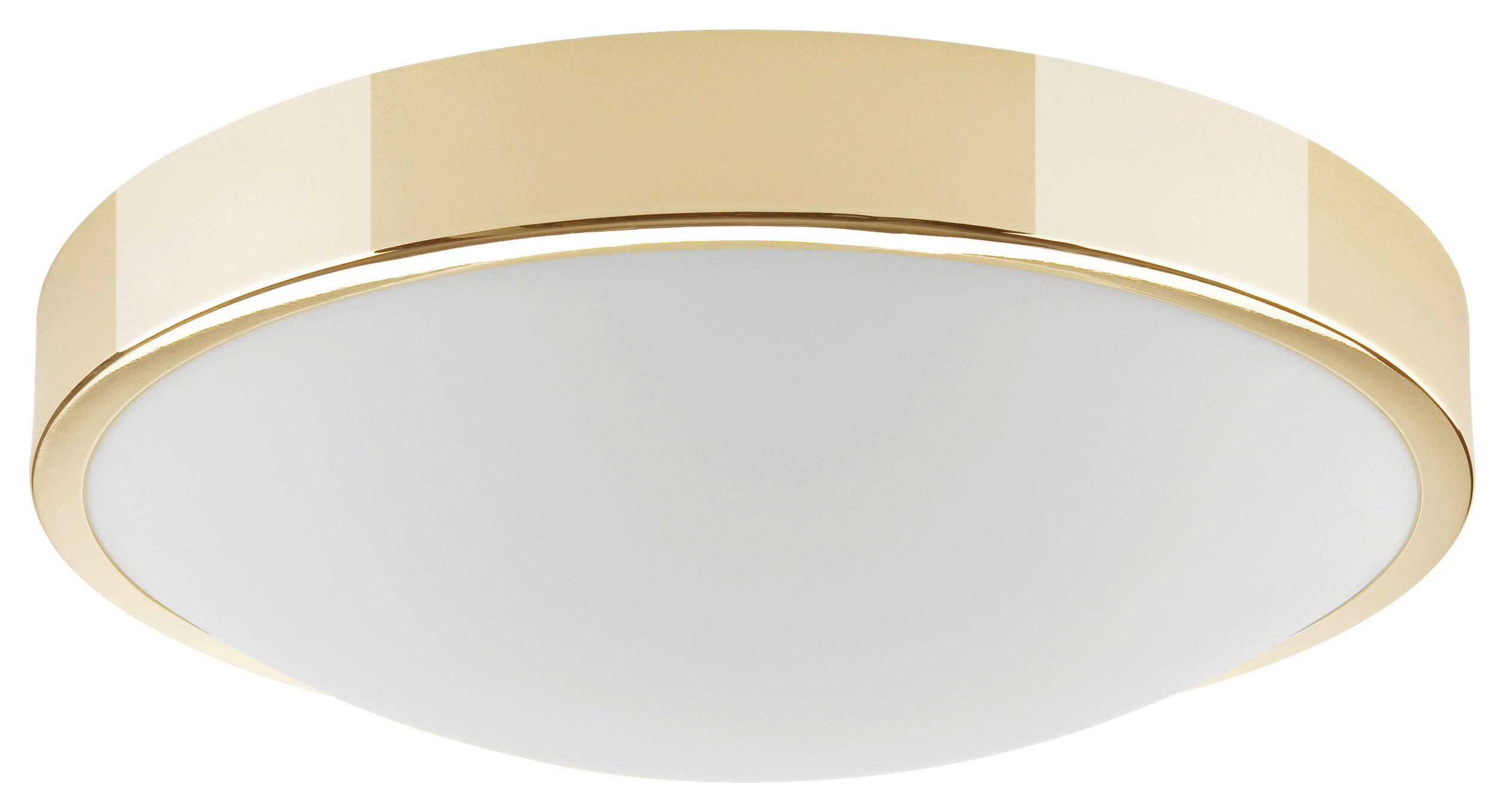 Lamkur Deckenleuchte gold Stahl Glas B/H/L: ca. 37x8x37 cm E27 2 Brennstellen JONAS - gold (37,00/37,00/8,00cm) - Lamkur