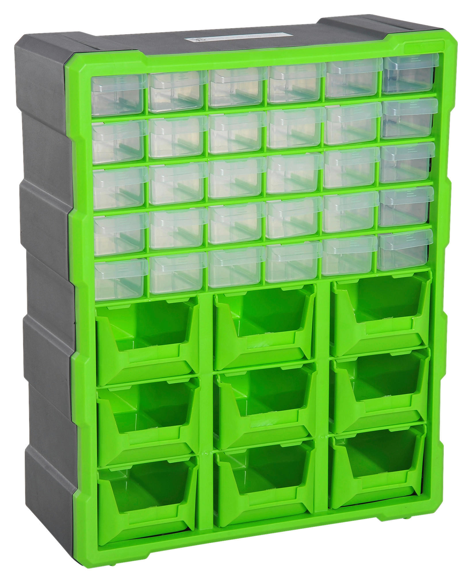 DURHAND Kleinteilemagazin mit 39 Fächer B/H/L: ca. 16x48x38 cm Kleinteilemagazin B40-020 - grün (38,00/16,00/48,00cm) - DURHAND