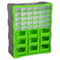 DURHAND Kleinteilemagazin mit 39 Fächer B/H/L: ca. 16x48x38 cm Kleinteilemagazin B40-020 - grün (38,00/16,00/48,00cm) - DURHAND