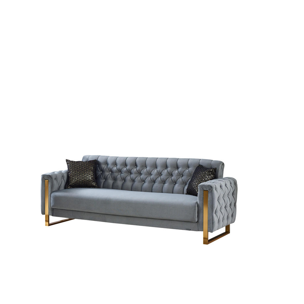 Thumbnail - Schlafsofa Crystal braun grau B/H/T: ca. 235x86x87 cm