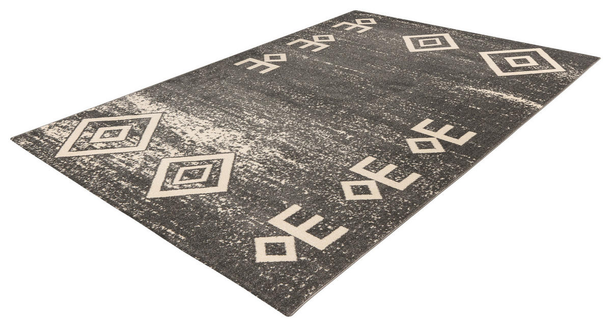 360Living Teppich Naila grau B/L: ca. 160x230 cm Naila - grau (160,00/230,00cm) - 360Living