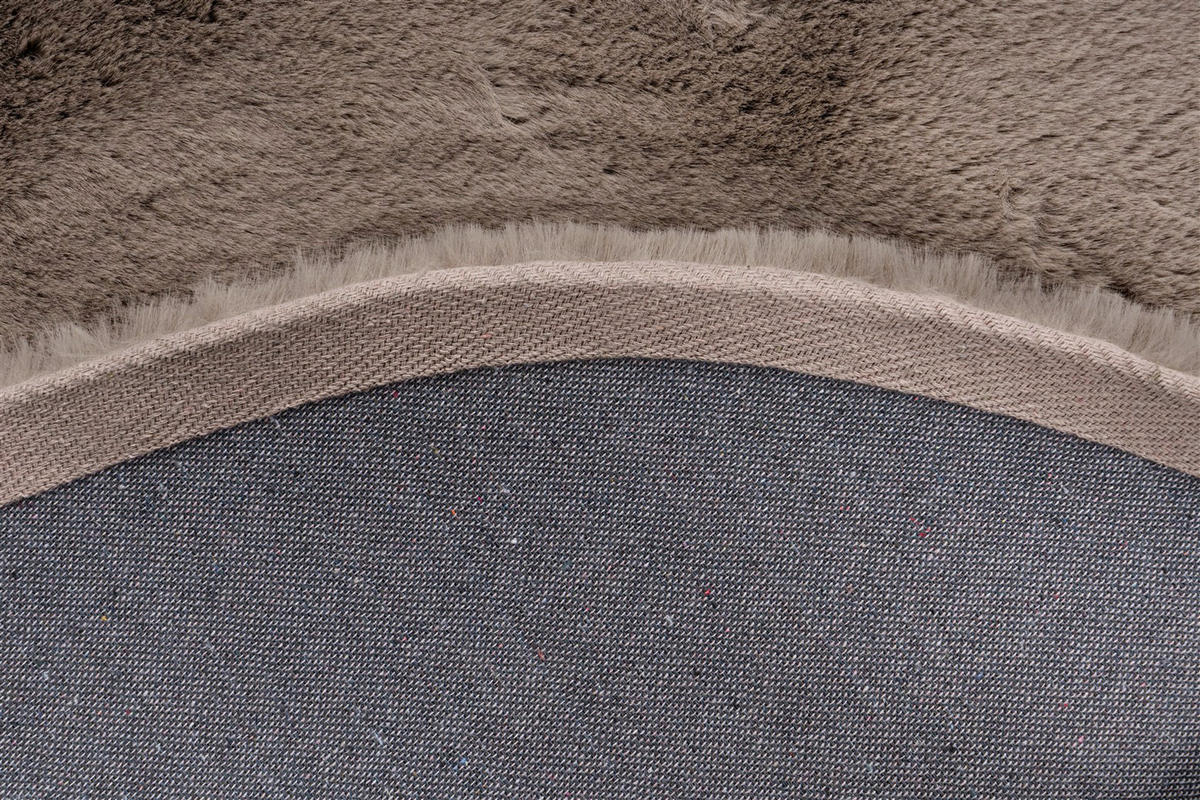 Padiro Hochflorteppich Rabbit Light 525 taupe B/H/L: ca. 160x3,6x160 cm Rabbit Light 525 - taupe (160,00/160,00/3,60cm) - Padiro