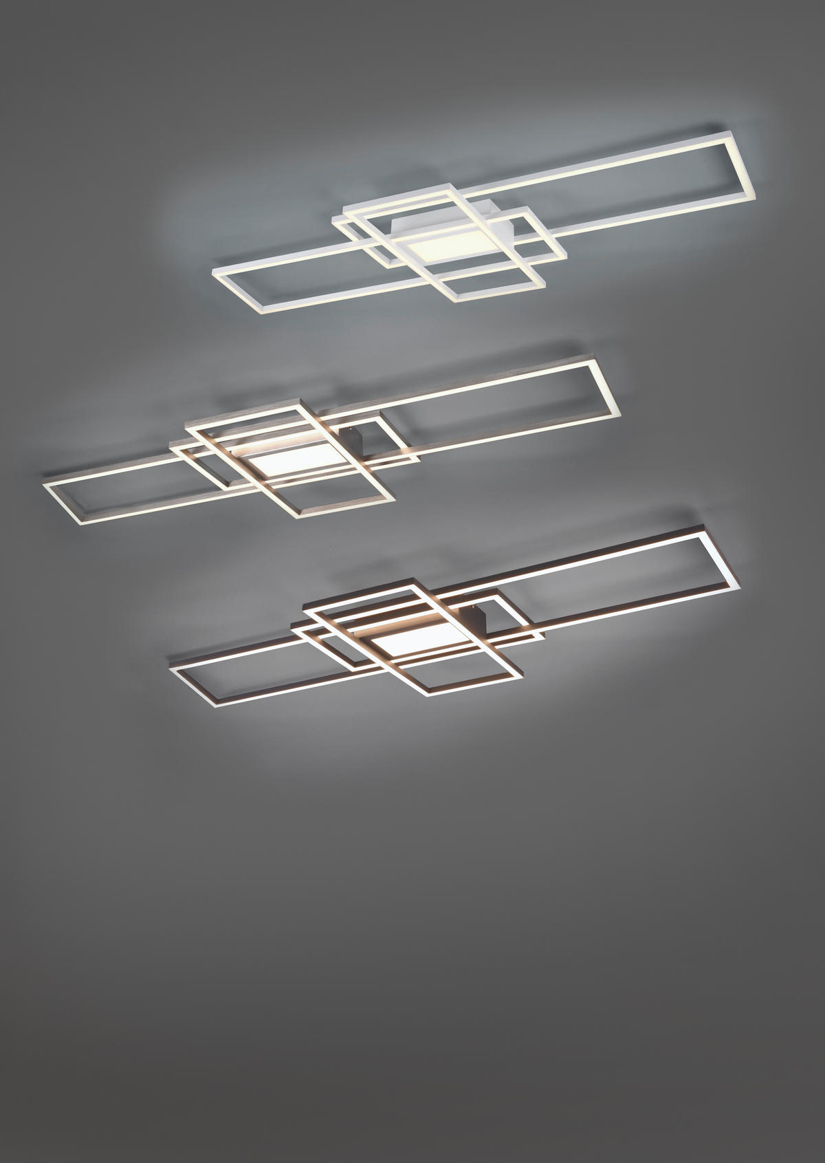 TRIO Deckenleuchte 620010431 weiß Metall B/H/L: ca. 42x6x105 cm LED-Deckenleuchte_Irvine - weiß (105,00/42,00/6,00cm) - Trio