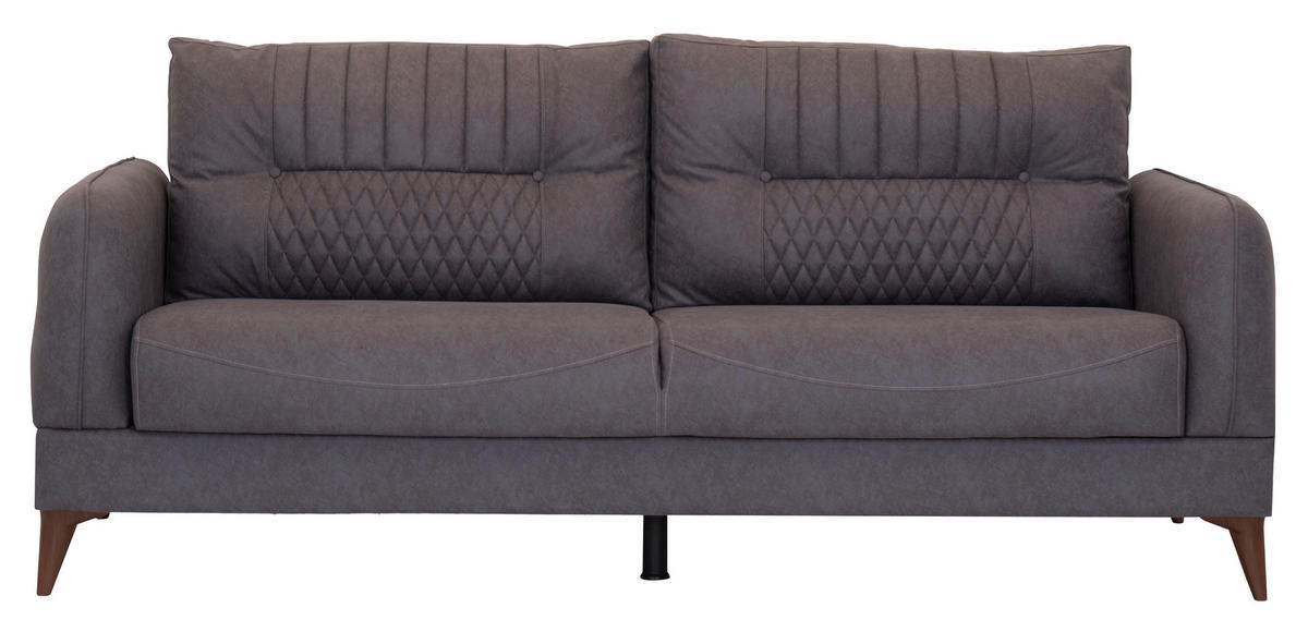 Sofa 3-2-1 Mislina blaugrau Microfaser Mislina - braun/blaugrau