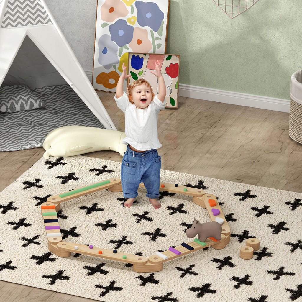 Thumbnail - AIYAPLAY Kinder Balancierbalken B/H/L: ca. 115x8,5x130 cm