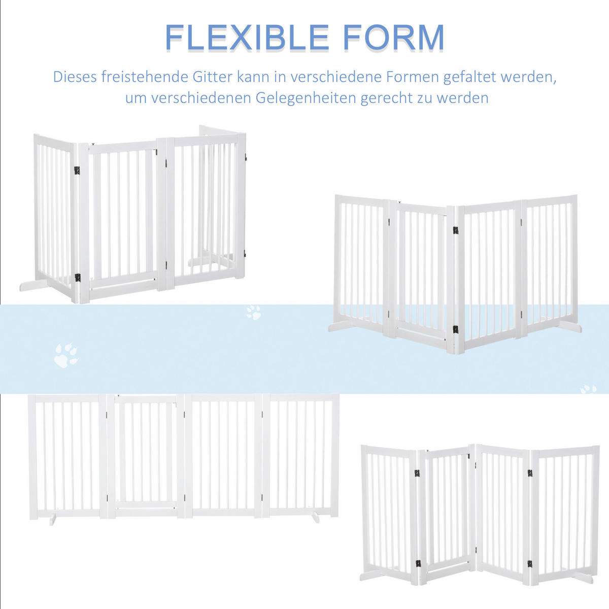 PawHut Türschutzgitter Türschutzgitter - (220,00/36,00/91,00cm) - PawHut