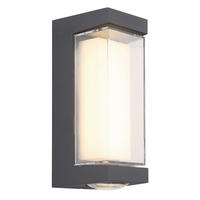 LED-Außenleuchte Opal anthrazit B/H: ca. 7,5x18,7 cm PLIXON - Opal/anthrazit (7,50/18,70cm) - GLOBO