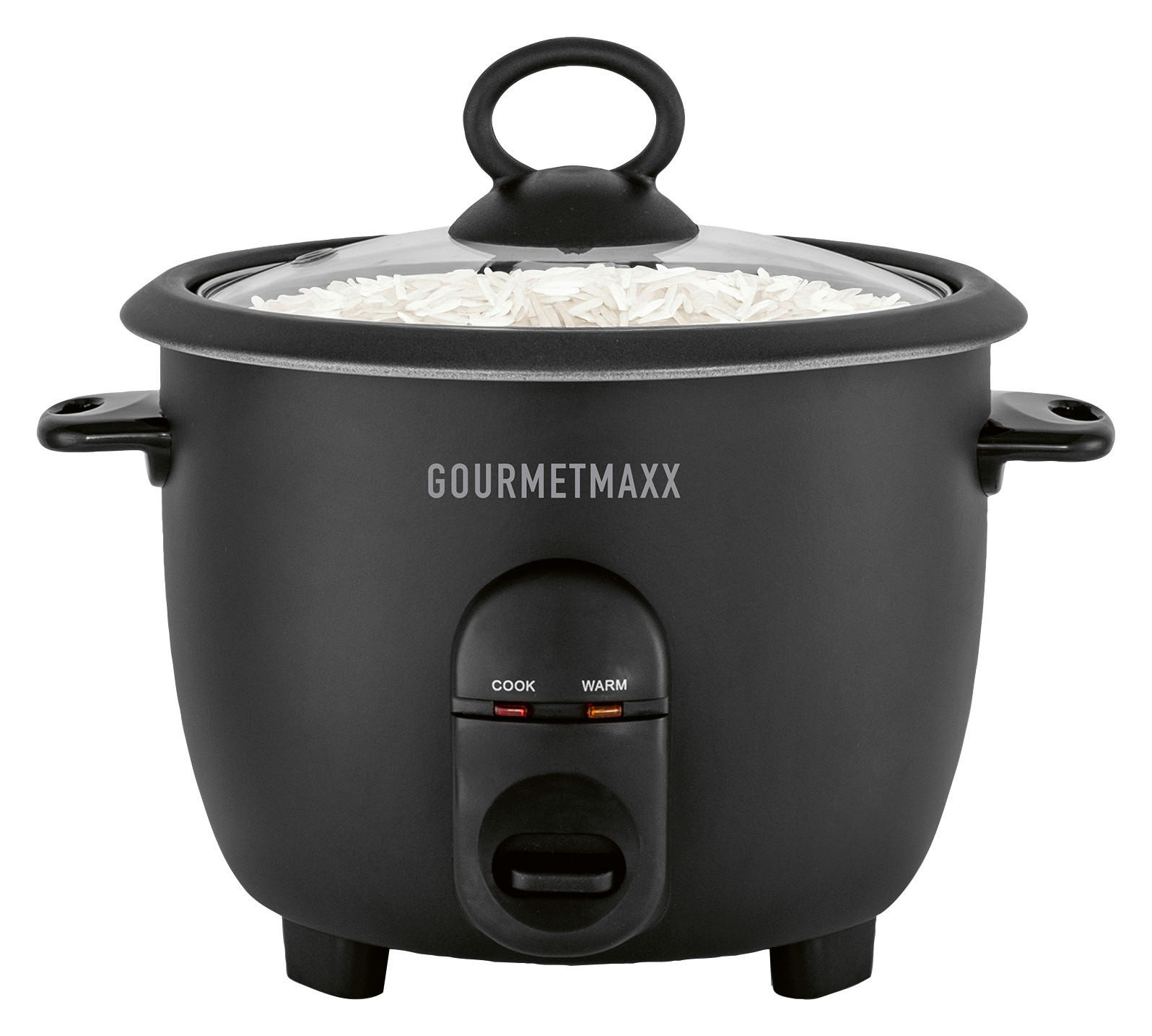 GOURMETmaxx Reiskocher schwarz B/H/L: ca. 23,9x20,4x23,9 cm Reiskocher - schwarz (23,90/23,90/20,40cm) - GOURMETmaxx