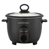 GOURMETmaxx Reiskocher schwarz B/H/L: ca. 23,9x20,4x23,9 cm Reiskocher - schwarz (23,90/23,90/20,40cm) - GOURMETmaxx