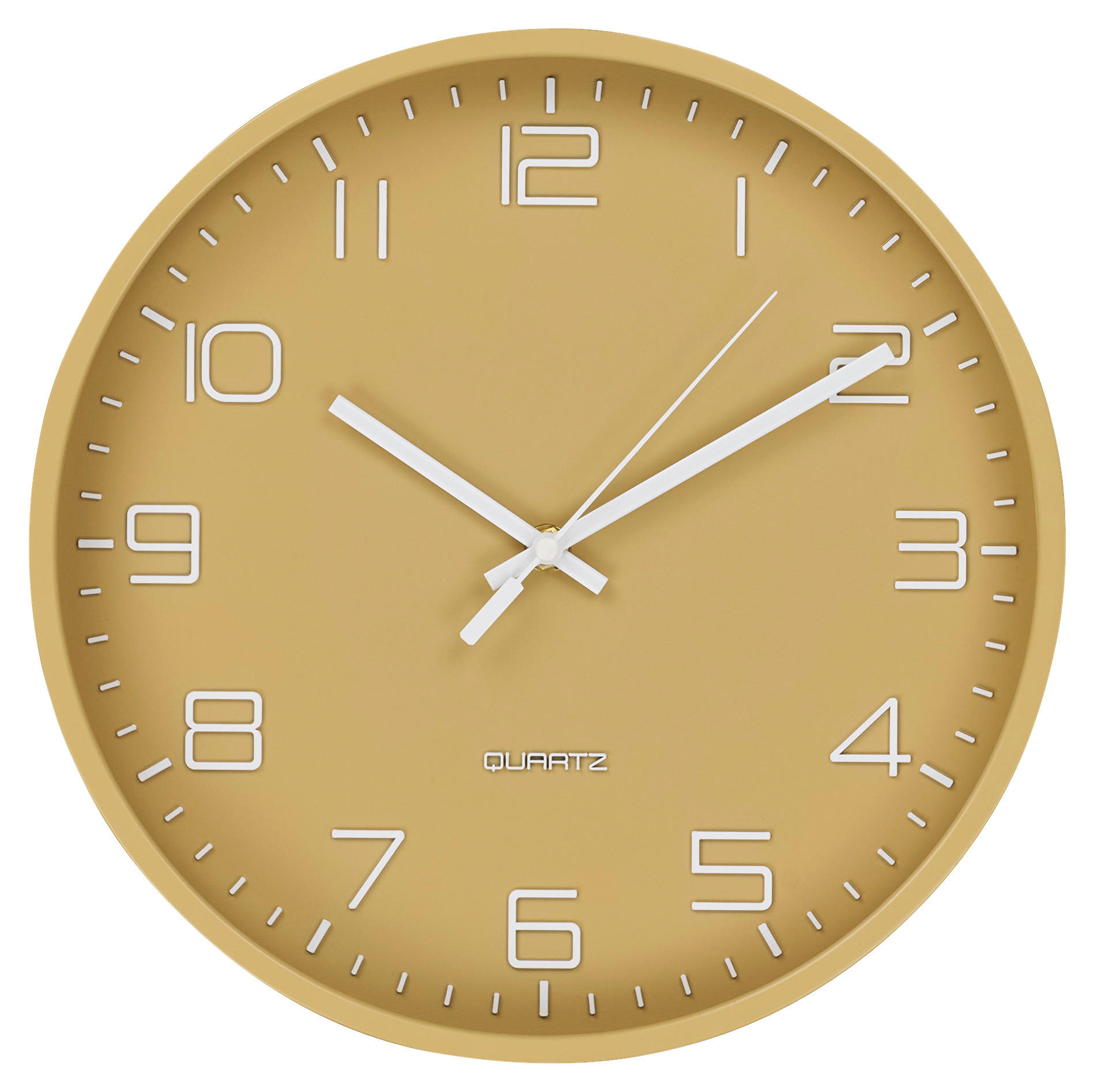 Wanduhr Rosolini ocker B/H/L: ca. 4x30x30 cm Rosolini - ocker (30,00/4,00/30,00cm)
