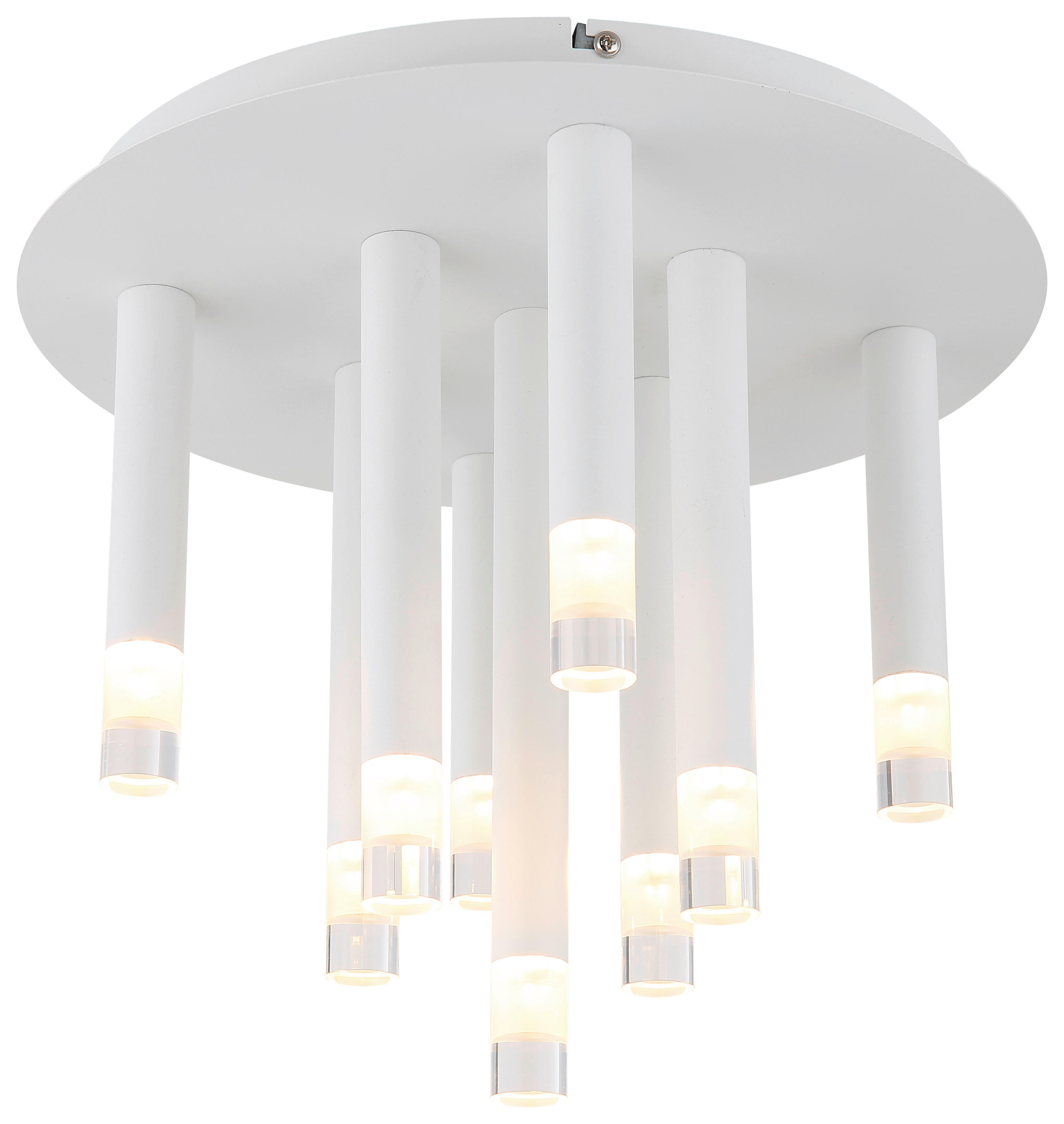 GLOBO LED-Deckenleuchte weiß Metall H/D: ca. 29,6x34 cm 9 Brennstellen RYAN - weiß (34,00/29,60cm) - GLOBO