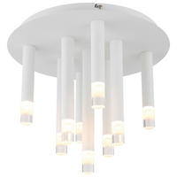GLOBO LED-Deckenleuchte weiß Metall H/D: ca. 29,6x34 cm 9 Brennstellen RYAN - weiß (34,00/29,60cm) - GLOBO