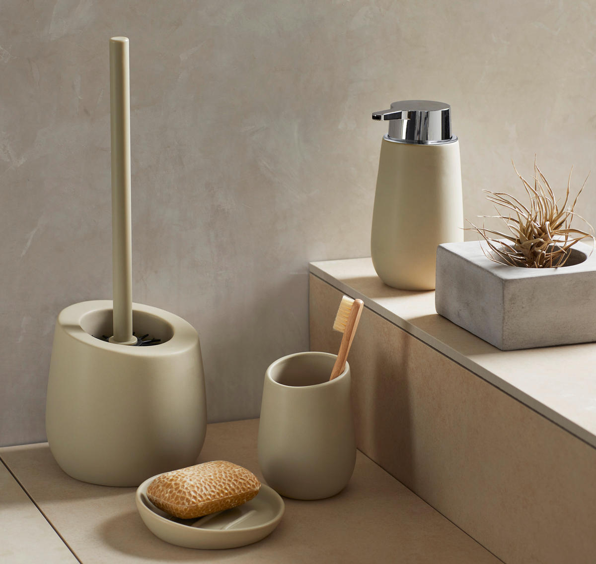 WC-Garnitur Keramik WC-Garnitur_Badi_Wenko beige - Wenko