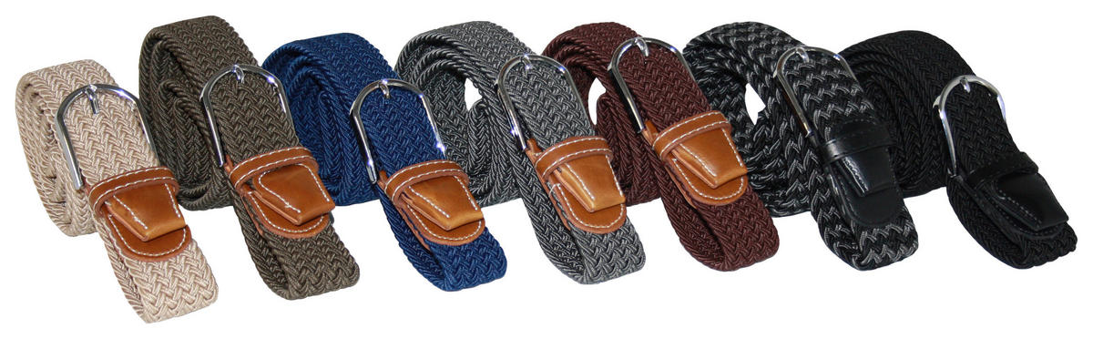 Gürtel sortiert Nylon B/H/L: ca. 4x3x22 cm Flechtgürtel - sortiert (22,00/4,00/3,00cm)