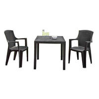 Gartensitzgruppe Eden + King anthrazit Kunststoff Eden + King - anthrazit