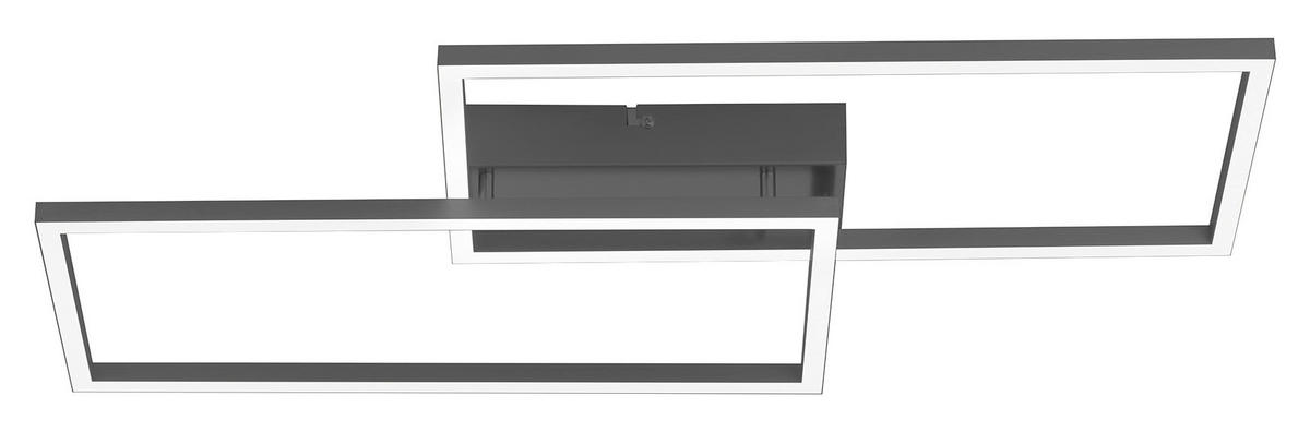 Just Light Deckenleuchte 14140-18 silber Alu Kunststoff B/H/L: ca. 33x7x61 cm LED-Deckenleuchte_Iven 14140-18 - silber (61,00/33,00/7,00cm) - Just Light