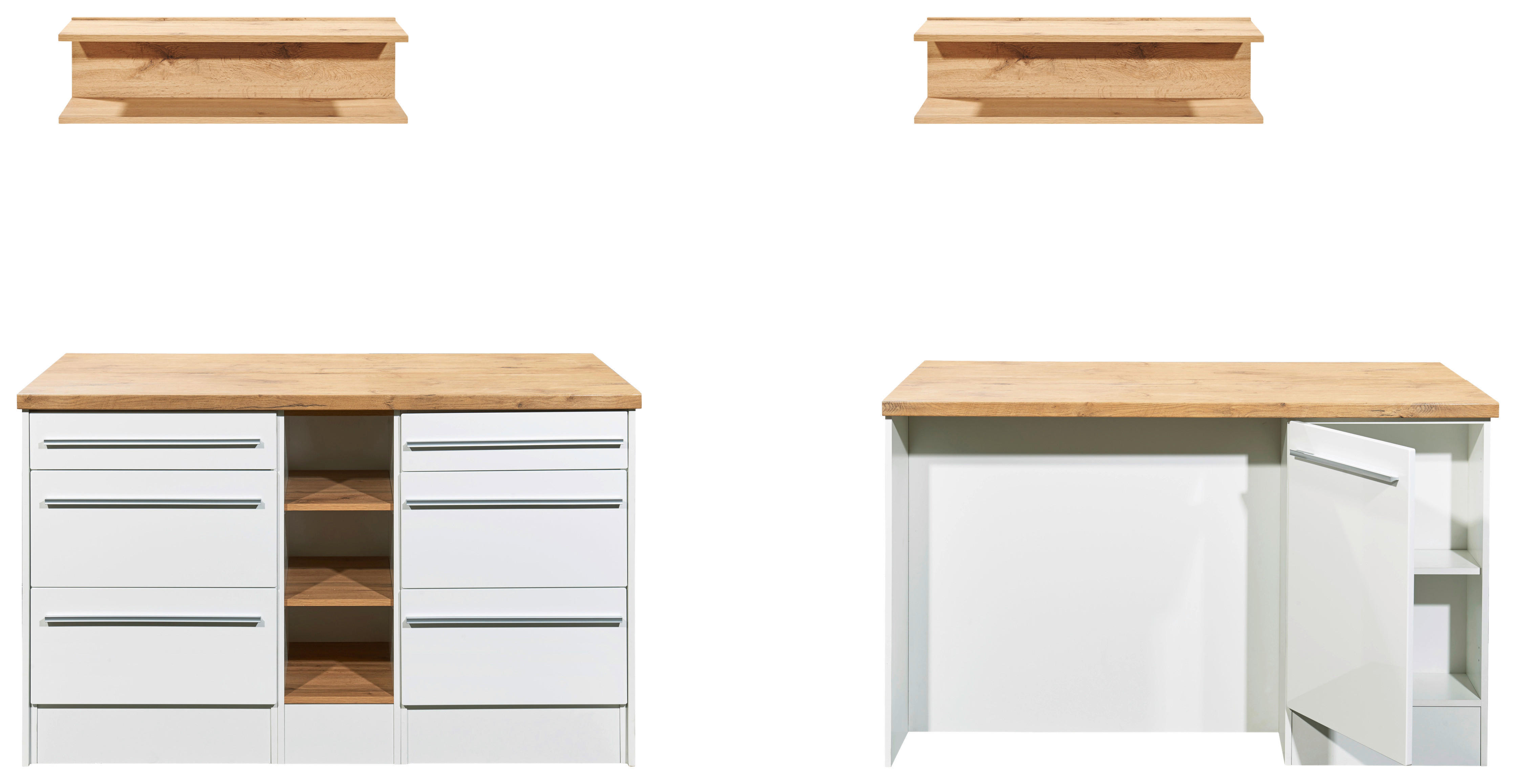 Thumbnail - Respekta Inselküche Gabriel weiß Hochglanz