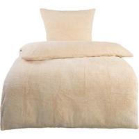 Microfaser Bettwäsche Teddy-Fleece Bettwäsche_Microfaser-Teddy-Flausch - sand (135,00/200,00cm)