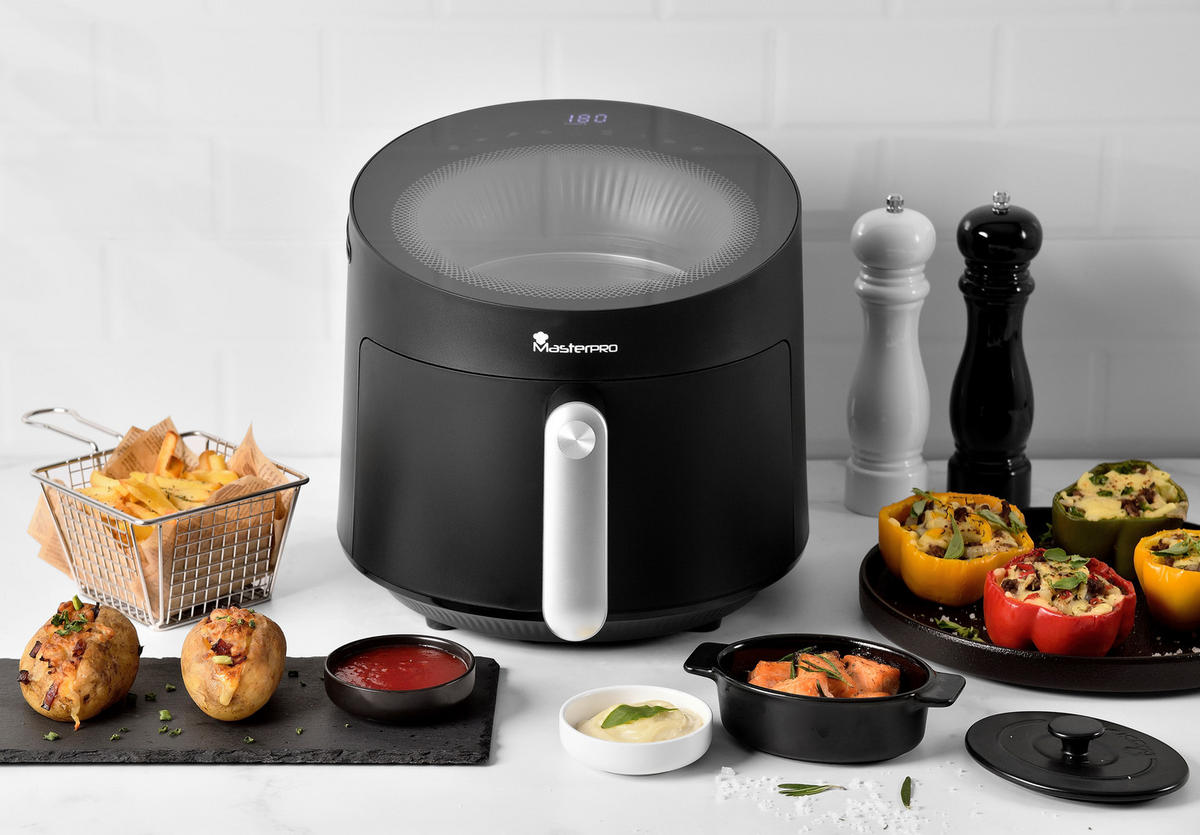 MASTERPRO Heißluftfritteuse ROCKET CYCLONE 500 - schwarz - MASTERPRO