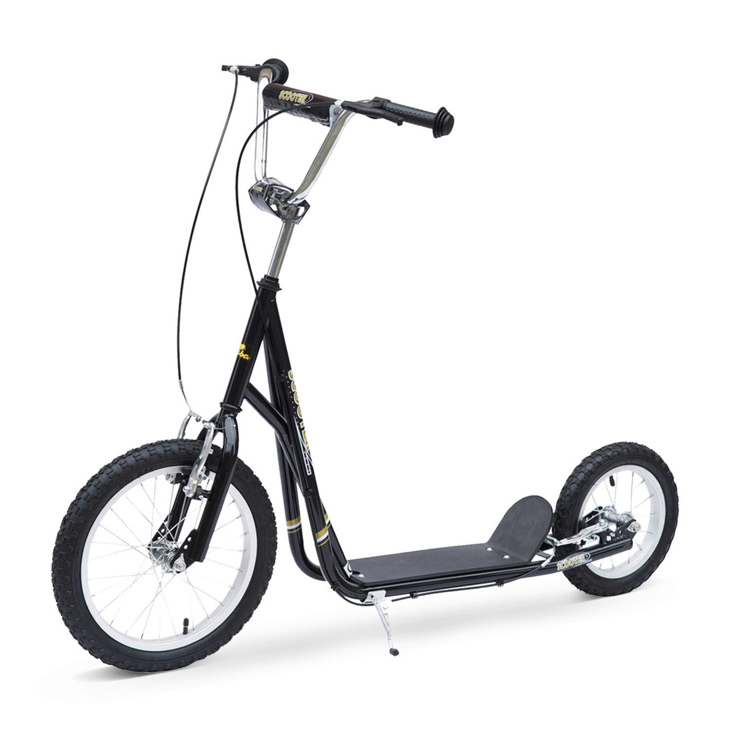HOMCOM Kinderroller schwarz Kinderroller - schwarz (125,00/58,00/100,00cm) - HOMCOM