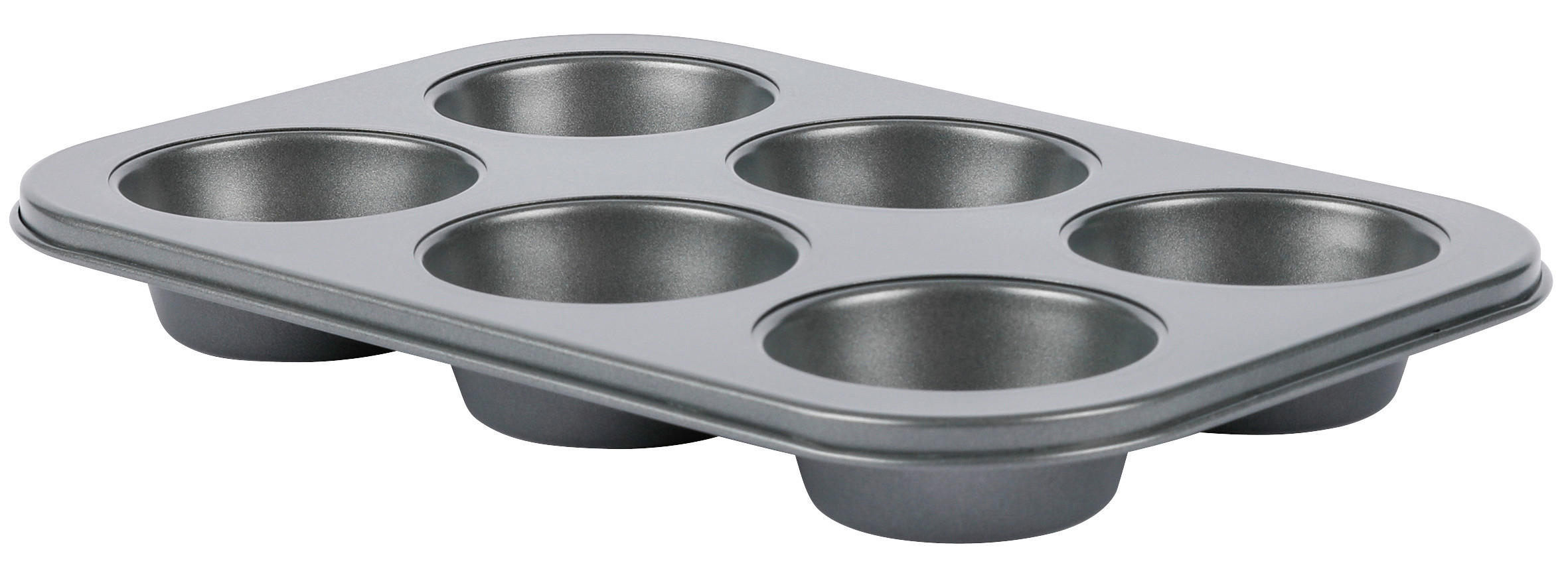 Muffin-Backform grau Stahlblech Muffin-Backform_6er - grau