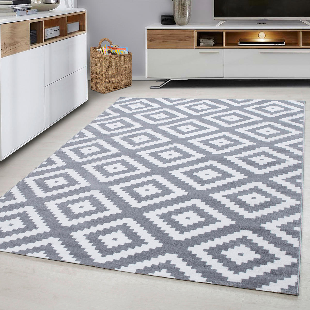 Ayyildiz Teppich PLUS grau B/L: ca. 80x150 cm PLUS - grau (80,00/150,00cm) - Ayyildiz
