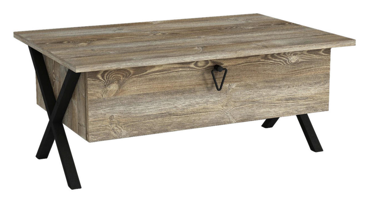 Couchtisch Zeth Eiche Nachbildung B/H/T: ca. 90x39x60 cm Zeth - Eiche (90,00/39,00/60,00cm) - moebel17