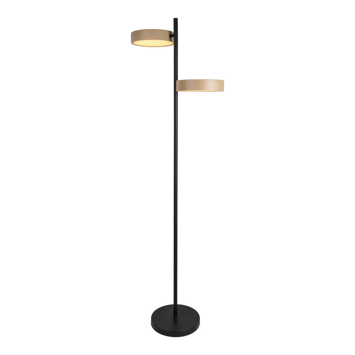 Näve Leuchten LED-Stehleuchte beige Kunststoff Metall B/H/T: ca. 53x165x28 cm TESSA - beige (53,00/165,00/28,00cm) - Näve Leuchten