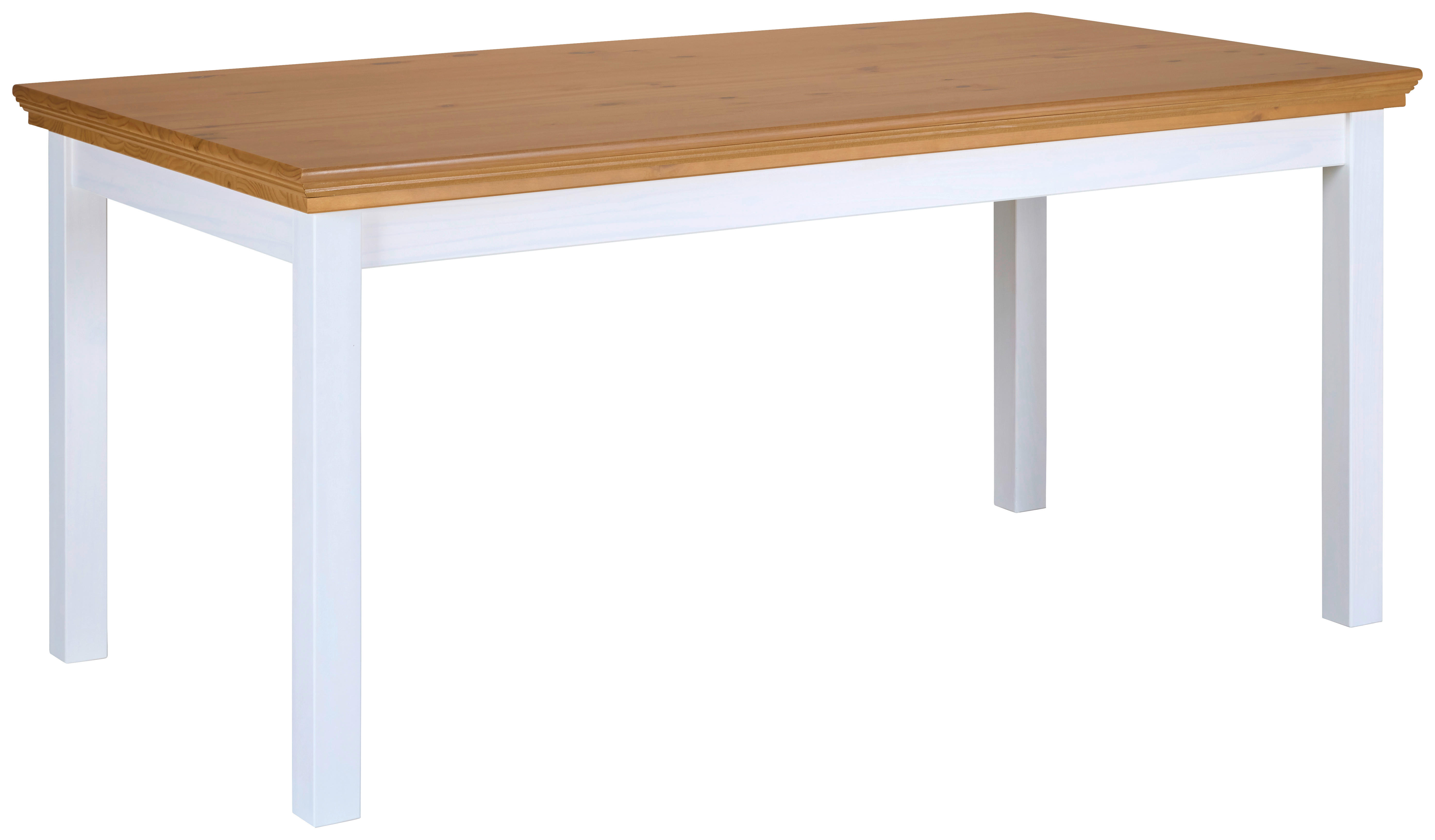 Esstisch Maluno weiß lackiert lackiert B/H/L: ca. 90x76x166,4 cm Maluno - weiß (166,40/90,00/76,00cm) - Inter Link